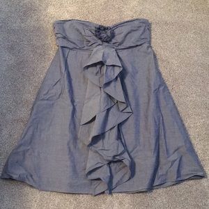 J.Crew strapless chambray dress